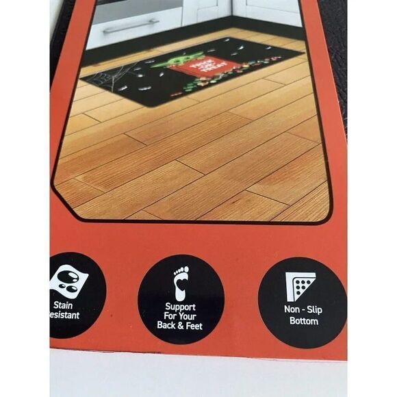 Star Wars Baby Yoda Anti Fatigue Kitchen Mat Grogu Halloween Trick Or Treat NEW - Picture 5 of 11